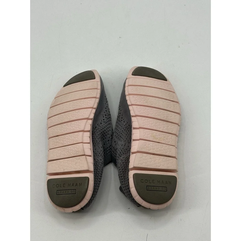 Cole Haan ZERØGRAND Wingtip Oxford Size 9.5 B Ironstone‎ Stitchlite-Peach